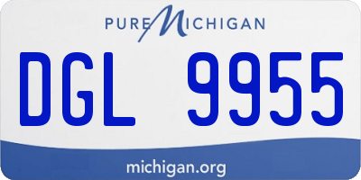 MI license plate DGL9955