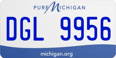 MI license plate DGL9956