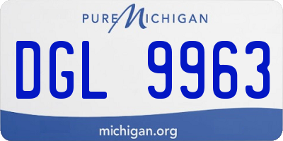 MI license plate DGL9963
