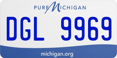 MI license plate DGL9969