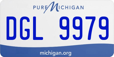 MI license plate DGL9979