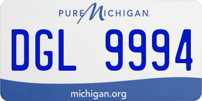 MI license plate DGL9994