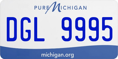 MI license plate DGL9995