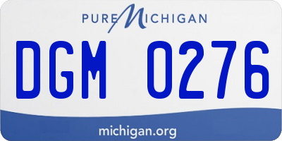 MI license plate DGM0276