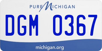 MI license plate DGM0367