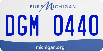 MI license plate DGM0440