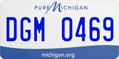MI license plate DGM0469