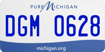 MI license plate DGM0628