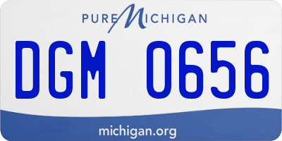 MI license plate DGM0656
