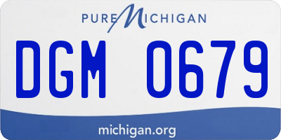 MI license plate DGM0679