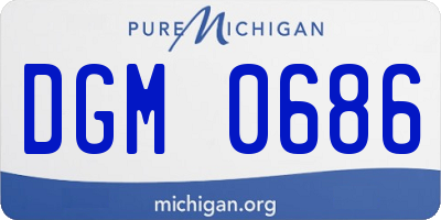 MI license plate DGM0686