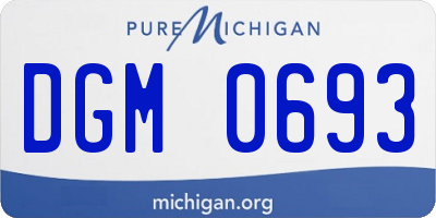 MI license plate DGM0693
