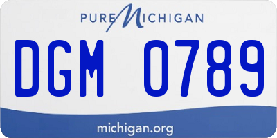 MI license plate DGM0789