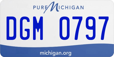 MI license plate DGM0797