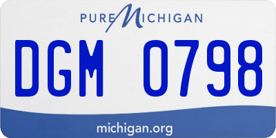 MI license plate DGM0798