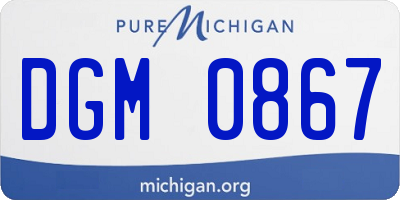 MI license plate DGM0867