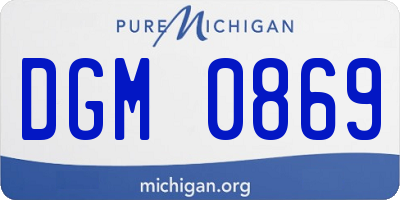 MI license plate DGM0869