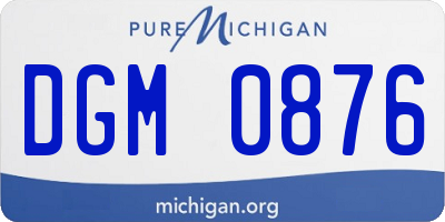 MI license plate DGM0876