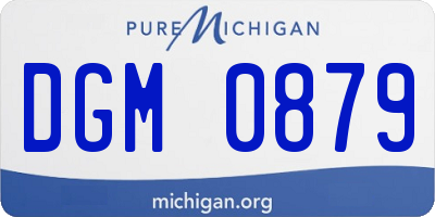 MI license plate DGM0879