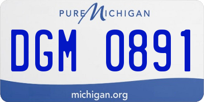 MI license plate DGM0891