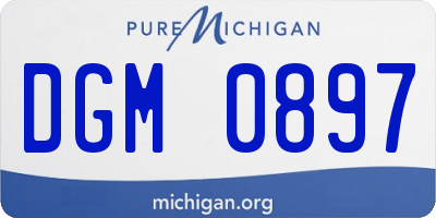 MI license plate DGM0897
