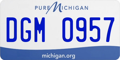 MI license plate DGM0957