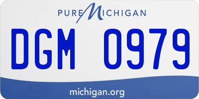 MI license plate DGM0979
