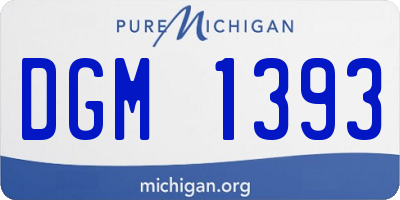 MI license plate DGM1393