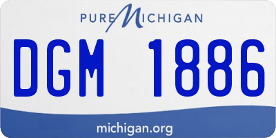 MI license plate DGM1886