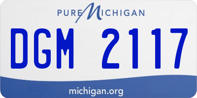 MI license plate DGM2117