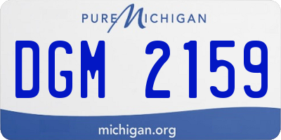 MI license plate DGM2159
