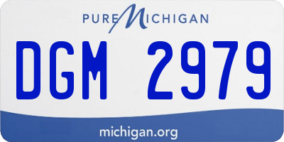 MI license plate DGM2979