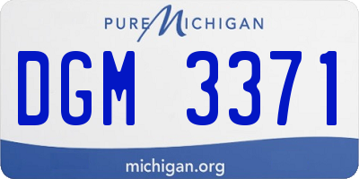 MI license plate DGM3371