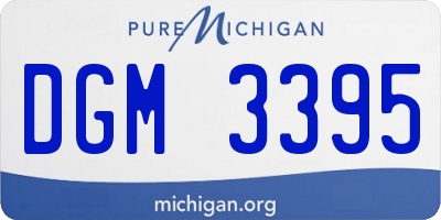 MI license plate DGM3395