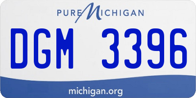 MI license plate DGM3396