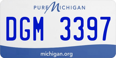 MI license plate DGM3397