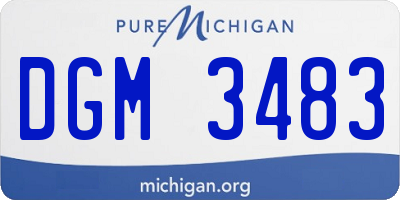 MI license plate DGM3483