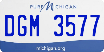 MI license plate DGM3577