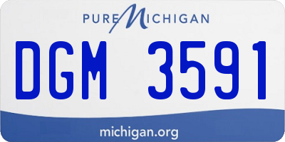 MI license plate DGM3591