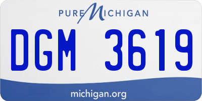 MI license plate DGM3619