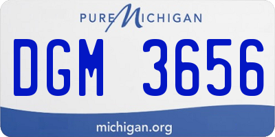 MI license plate DGM3656