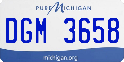 MI license plate DGM3658