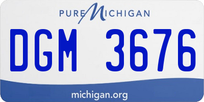 MI license plate DGM3676