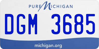 MI license plate DGM3685