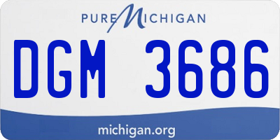 MI license plate DGM3686
