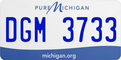 MI license plate DGM3733