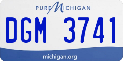 MI license plate DGM3741