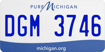MI license plate DGM3746