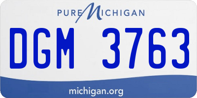 MI license plate DGM3763