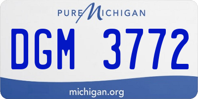 MI license plate DGM3772